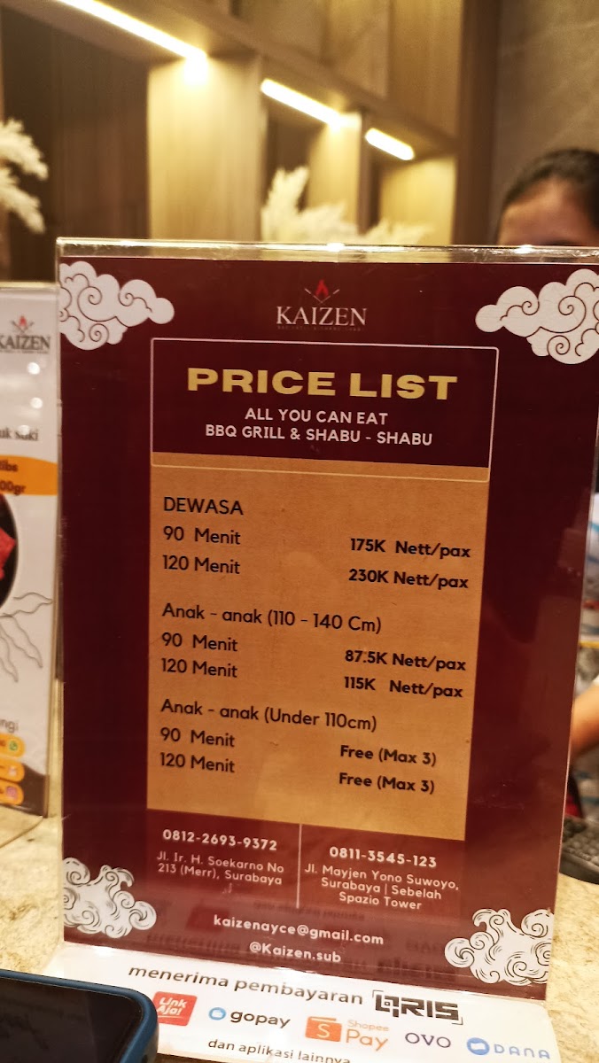 Menu Kaizen All You Can Eat Bbq Grill & Shabu - Shabu-5